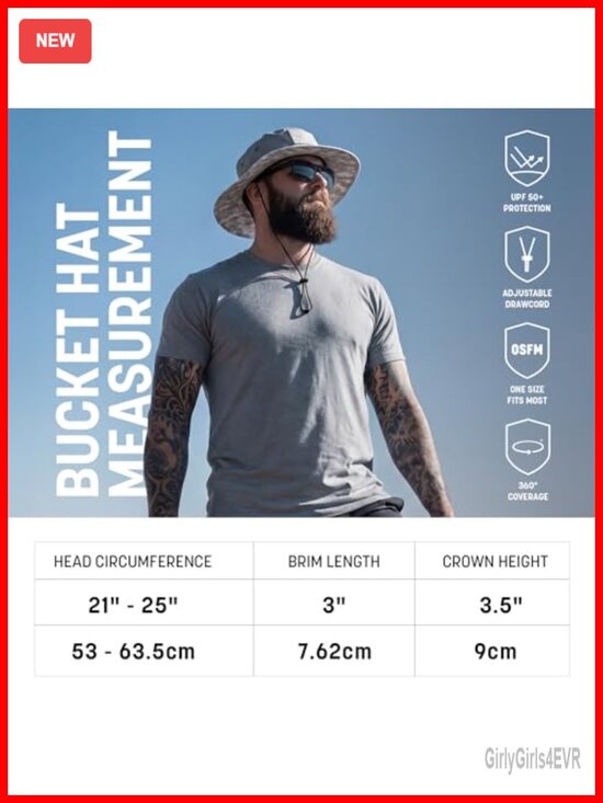Bucket Hat UV 50+ Sun Protection Adjustable Fit Moisture-Wicking Polyester main image 6
